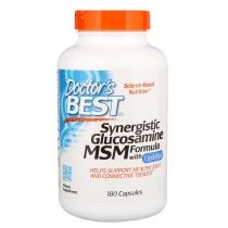 Doctors. Best. Synergistic. Glucosamine. MSM Formula with. Opti. MSM Suplement diety 180 kaps.