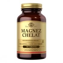 Solgar. Magnez chelat - suplement diety 100 tab.