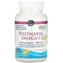 Nordic. Naturals. Postnatal. Omega-3 Suplement diety 60 kaps.