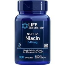 Life. Extension. No. Flush. Niacin 640 mg. Suplement diety 100 kaps.