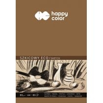 Happy. Color. Blok szkicowy. ECO, ART, ochra, A4, 80g, 80 arkuszy 80 g 80 kartek