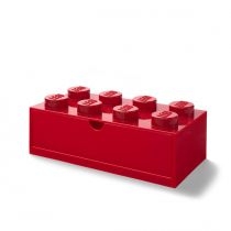 Szufladka na biurko klocek. LEGO Brick 8 Czerwona