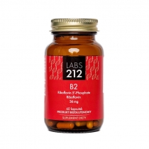 Labs212 Witamina. B2 (fosforan ryboflawiny + ryboflawina) Suplement diety 60 kaps.