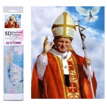 Norimpex. Diamentowa mozaika. Papież Jan. Paweł II z gołębiem. NO-1006858
