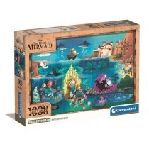 Puzzle 1000 el. Compact. Disney. Maps. Little. Mermaid. Clementoni