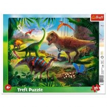 Puzzle ramkowe 25 el. Dinozaury. Trefl