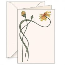 Karnet. B6 + koperta 5578 Żółty kwiat