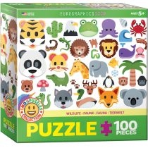 Puzzle 100 el. Smartkids. Emoji. Puzzle. Wildlife. Eurographics