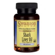 Swanson. Shark. Liver. Oil 550 mg. Suplement diety 60 kaps.
