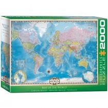 Puzzle 2000 el. Map of the. World. Eurographics
