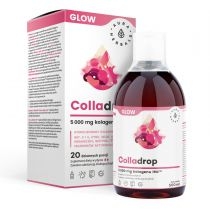 Aura. Herbals. Colladrop. Glow kolagen morski 5000 mg. Suplement diety w płynie 500 ml