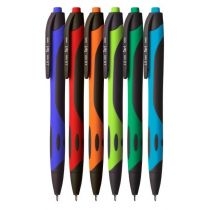 Tetis. Długopis automatyczny 1 mm niebieski 36 szt.