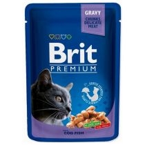 Brit. Premium cat adult cod fish karma mokra dla kota dorsz 100 g[=]