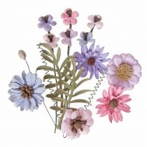 Dalprint. Kwiaty papierowe pink&lavender 12 szt.