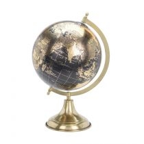 H&S Decoration. Dekoracyjny globus na złotej podstawie