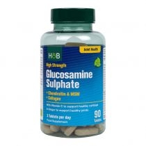 Holland & Barrett. High. Strength. Glucosamine. Sulphate. Suplement diety 90 tab.