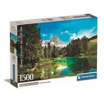 Puzzle 1500 Compact. Blue. Lake. Clementoni