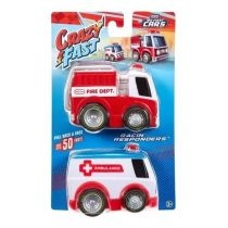 Crazy. Fast. Cars 2-Pack - Racin. Responders. Little. Tikes