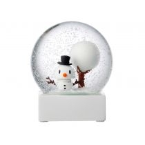 Figurka. Snowman snow glob. L white 26634