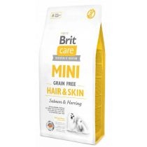 Brit. Care-grain free mini hair & skin łosoś i śledź karma sucha dla psów 7 kg