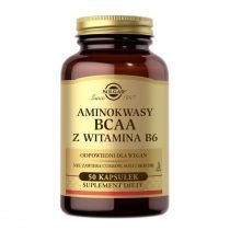 Solgar. Aminokwasy. BCAA z witaminą B6 - suplement diety 50 kaps.