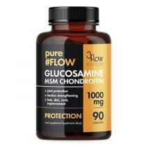 3Flow pure. FLOW Glucosamine. MSM Chondroitin. Suplement diety 90 kaps.