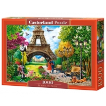Puzzle 1000 el. Spring in. Paris. Castorland