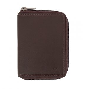 Nuvola. Pelle. Men. Leather. Wallet. RFID Blocking. Zip. Around with. Credit. Card. Holder and. Coin. Pocket. Purse
