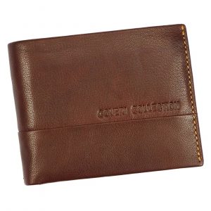 Skórzany rozbudowany stylowy męski portfel. Coveri
