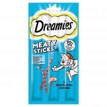 Dreamies. Meaty. Sticks przysmaki dla kota z łososiem 30 g[=]