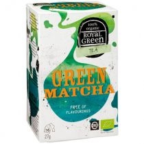 Royal. Green. Herbata zielona z matchą Green. Matcha 16 x 1.7 g. Bio