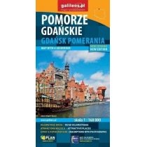 Mapa z przewodnikiem -Pomorze. Gdańskie w.angielska