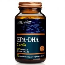 Doctor. Life. EPA-DHA Cardio, Omega-3 90% - suplement diety 60 kaps.