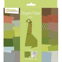 Avenue. Mandarine. Papier origami. Dino 3 20 x 20 cm 60 kartek