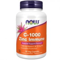 Now. Foods. C-1000 Zinc. Immune. Suplement diety 90 kaps.