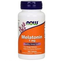 Now. Foods. Melatonina 1 mg. Suplement diety 100 tab.