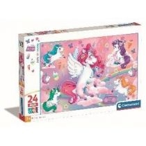 Puzzle 24 Maxi. Super. Kolor. Jolly. Unicorns. Clementoni