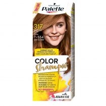 Palette. Color. Shampoo szampon koloryzujący do włosów do 24 myć 317 (7-554) Orzechowy. Blond