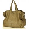 Marco. Mazzini. Torebka designerska shopper bag vera pelle skóra beż taupe