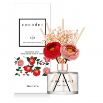 Cocodor. Dyfuzor zapachowy z patyczkami i prawdziwymi kwiatami. Flower. Camellia. Black. Cherry. PDI30426 200 ml