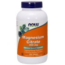 Now. Foods. Magnesium. Citrate - Cytrynian. Magnezu 200 mg. Suplement diety 250 tab.