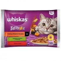 Whiskas. Mokra karma dla kota mix smaków w sosie saszetki 4x85 g[=]