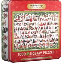 Puzzle 1000 el. Tin. Holiday. Dogs 8051-0939 Eurographics