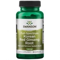 Swanson. Korean. Red. Ginseng. Root. Suplement diety 90 kaps.