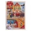 Drewniane puzzle w ramce - miasto 4+ Apli