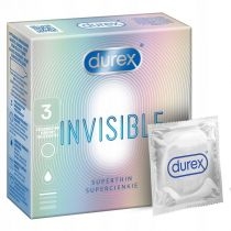 Durex prezerwatywy. Invisible dla większej bliskości cienkie 3 szt.