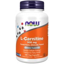 Now. Foods. L-Carnitine 500 mg. Suplement diety 180 kaps.