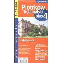Plan miasta. Piotrków. Tryb./Skierniewice +4 1:20000