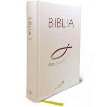 Biblia z rybką - biała z paginatorami