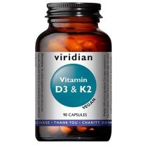 Viridian. Witamina. D3 i. K2 Suplement diety 90 kaps.
